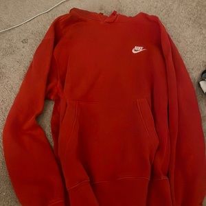 Red nike sweatshirt